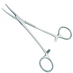 Haemostatic Leriche forceps 150 mm curved without claws