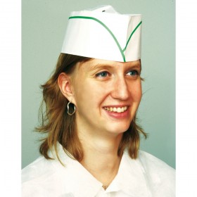 Large White Paper headdress not sterile single use